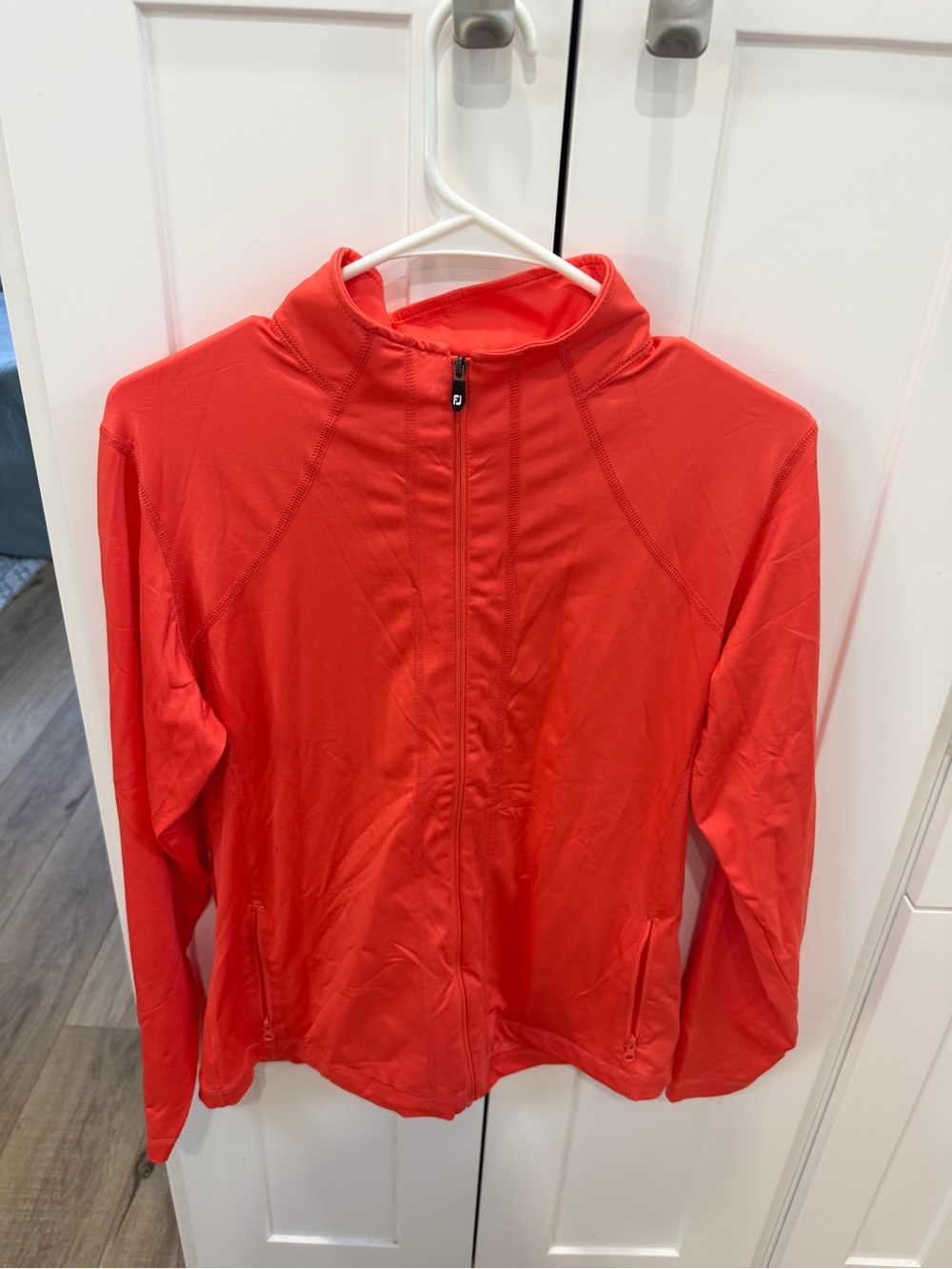 Women’s Lightweight Red Zip-Front Jacket